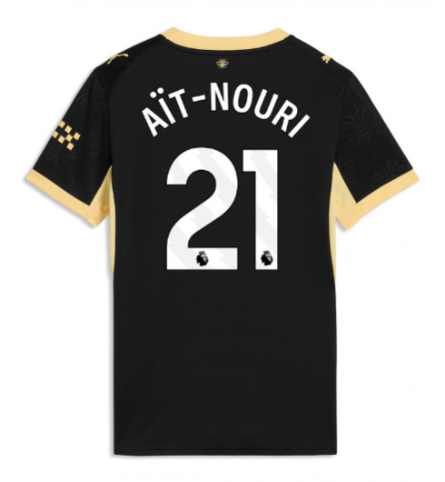 Manchester City Rayan Ait-Nouri #21 Venkovní Dres pro Dámské 2026-27 Krátký Rukáv Manchester City Rayan Ait-Nouri #21 Venkovní Dres pro Dámské 2026-27 Krátký Rukáv